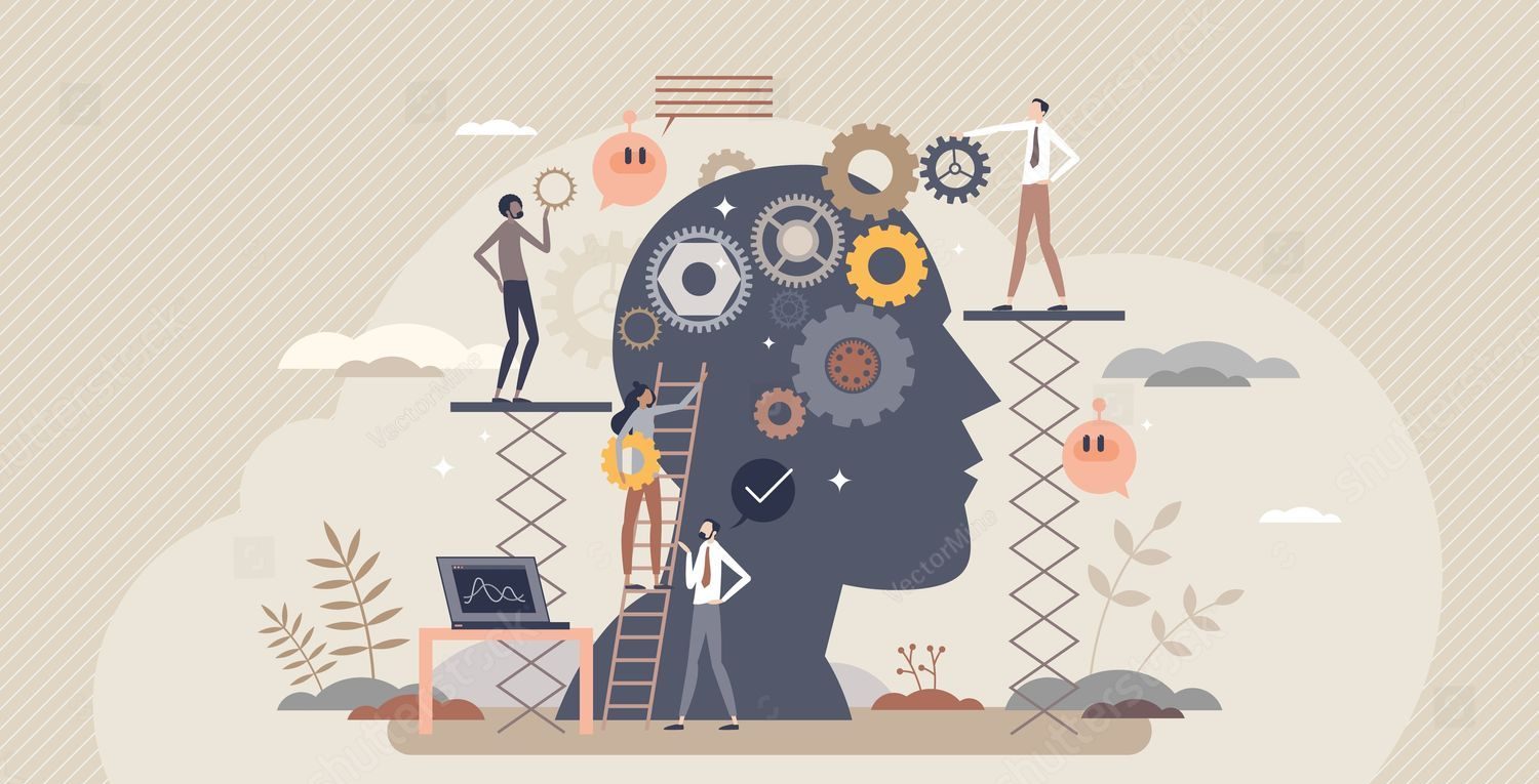 stock-vector-cognitive-process-and-psychological-mind-learning-process-tiny-person-concept-inner-head-thoughts-1979718854